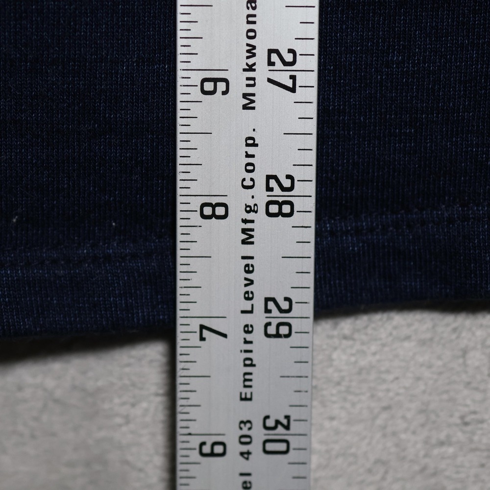 Freemans Sporting Club Sweater Mens Large Navy Blue Henley Cotton Made In USA - Picture 7 of 10